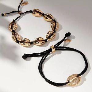 Seashell Rope Mix Bracelets, Set of 2
